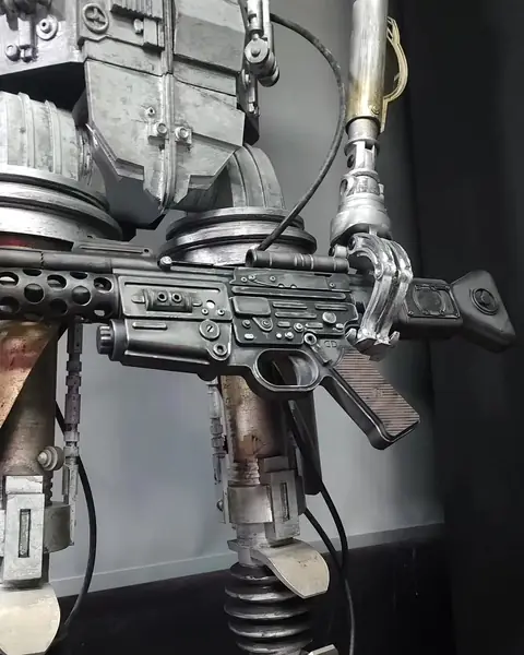 Droide IG-11 de Star Wars impreso en 3D, detalle de las armas
