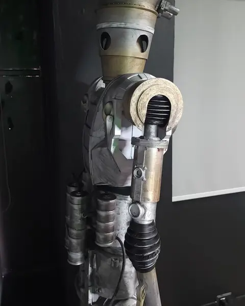 Cabeza y torso del droide IG-11 impreso en 3D