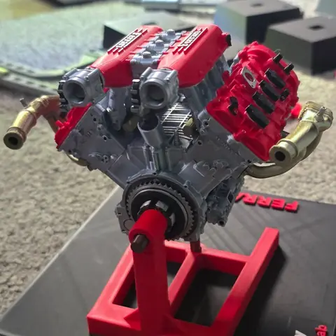 Réplica del motor V8 de la Ferrari 458