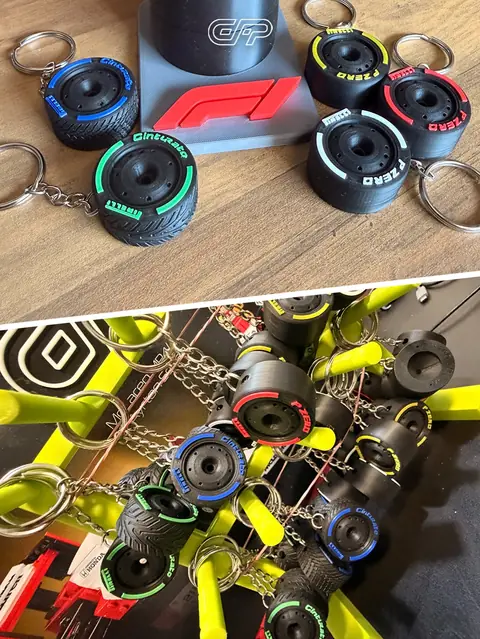 Llaveros de neumático de F1